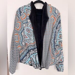 Johnny Was reversible open jacket